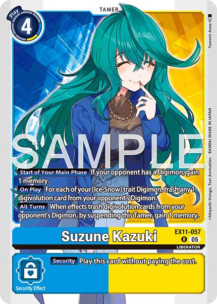 Suzune Kazuki [EX11-057] [Dawn of Liberator] | Anubis Games and Hobby