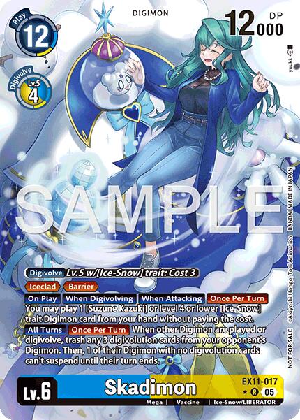 Skadimon [EX11-017] (Alternate Art) (Box Topper) [Dawn of Liberator] | Anubis Games and Hobby