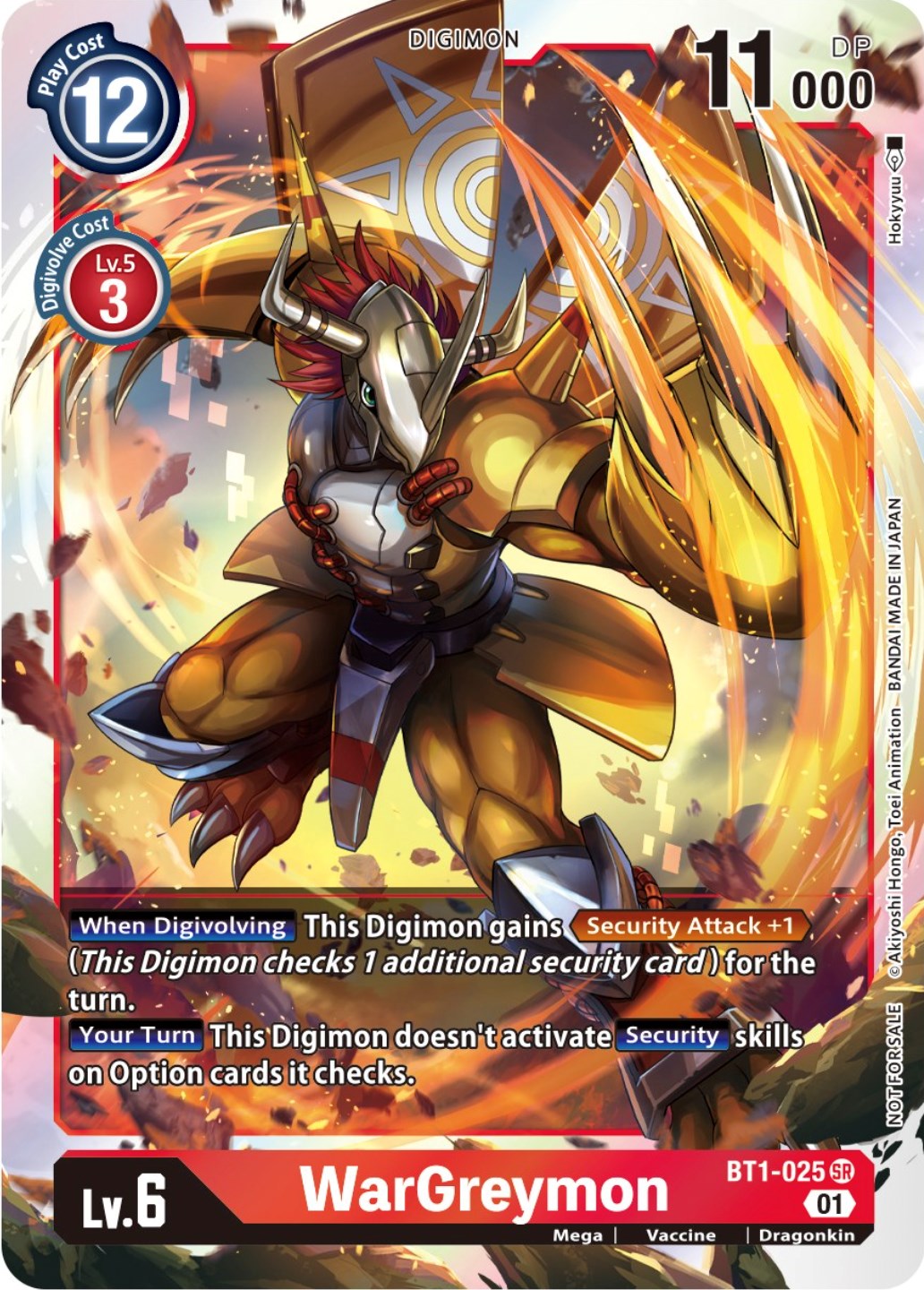 WarGreymon [BT1-025] (ST-11 Special Entry Pack) [Release Special Booster Promos] | Anubis Games and Hobby