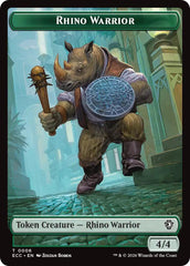 Rhino Warrior // Elemental (0009) Double-Sided Token [Lorwyn Eclipsed Tokens] | Anubis Games and Hobby