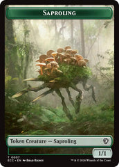 Saproling // Poison Counter Double-Sided Token [Lorwyn Eclipsed Tokens] | Anubis Games and Hobby