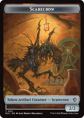Scarecrow // Treasure Double-Sided Token [Lorwyn Eclipsed Tokens] | Anubis Games and Hobby