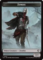 Zombie // Elf Warrior Double-Sided Token [Lorwyn Eclipsed Tokens] | Anubis Games and Hobby