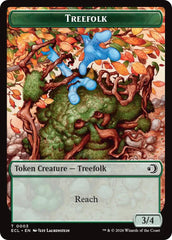 Treefolk // Goblin Double-Sided Token [Lorwyn Eclipsed Tokens] | Anubis Games and Hobby