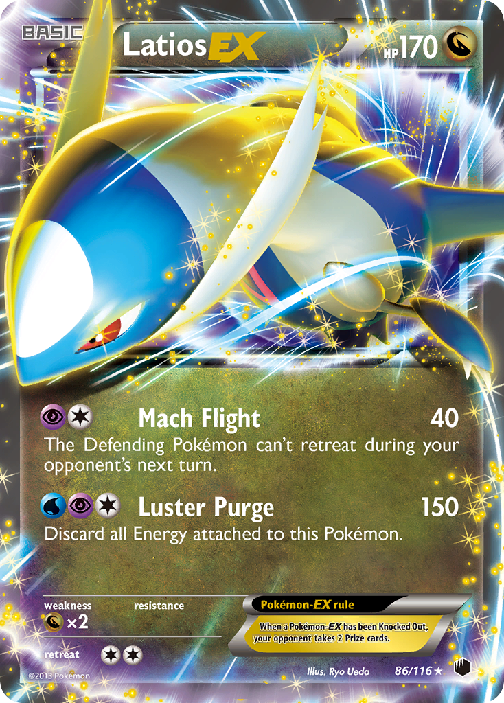 Latios EX (86/116) [Black & White: Plasma Freeze] | Anubis Games and Hobby