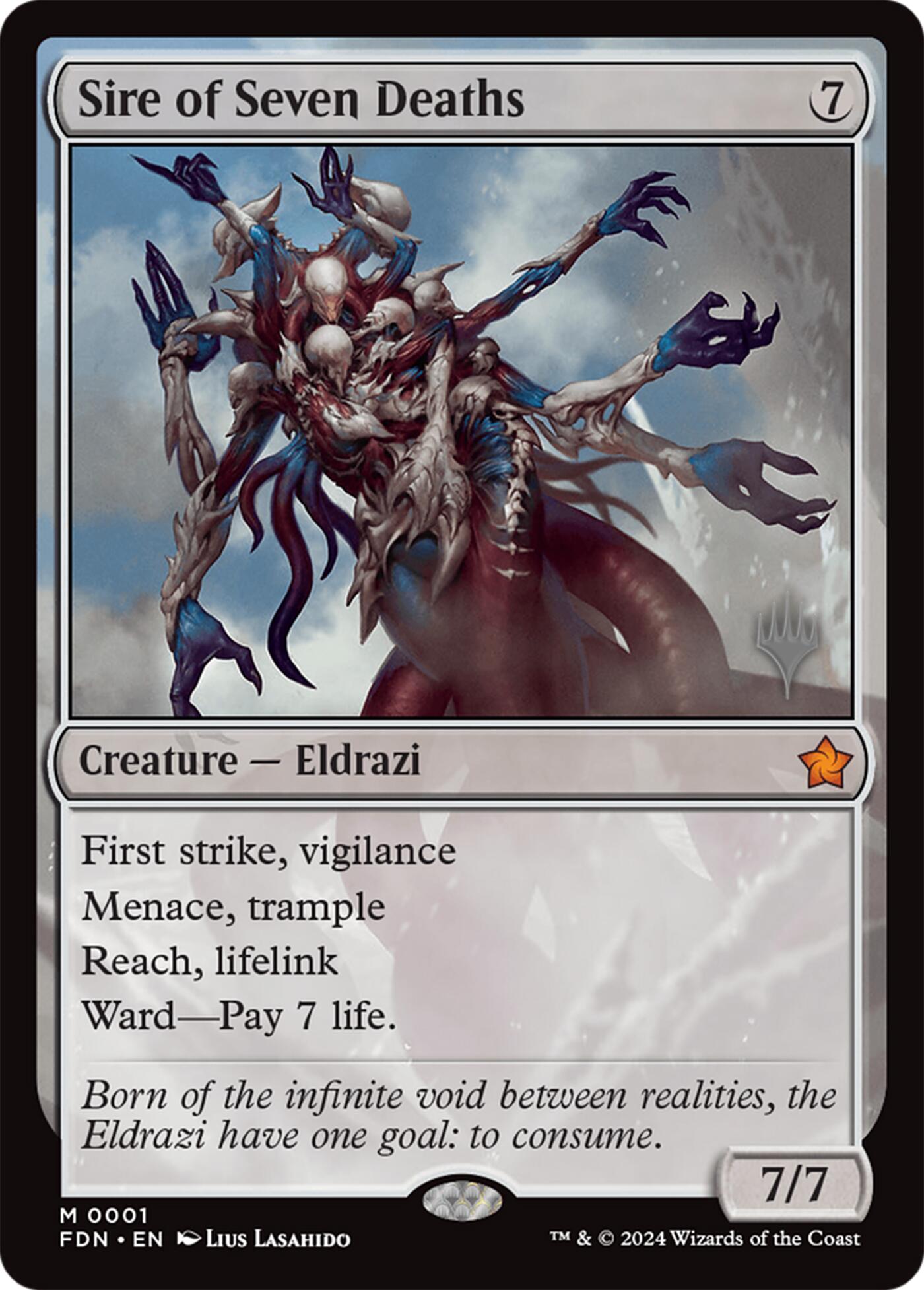 Sire of Seven Deaths [Lorwyn Eclipsed Promos] | Anubis Games and Hobby