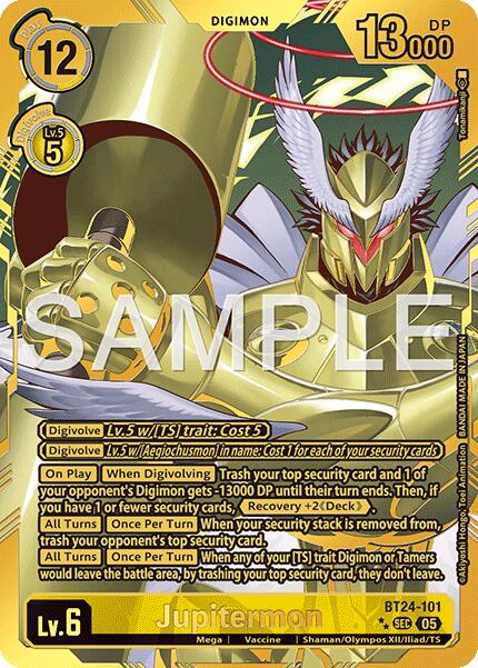 Jupitermon [BT24-101] (Rare Pull) [Time Stranger] | Anubis Games and Hobby