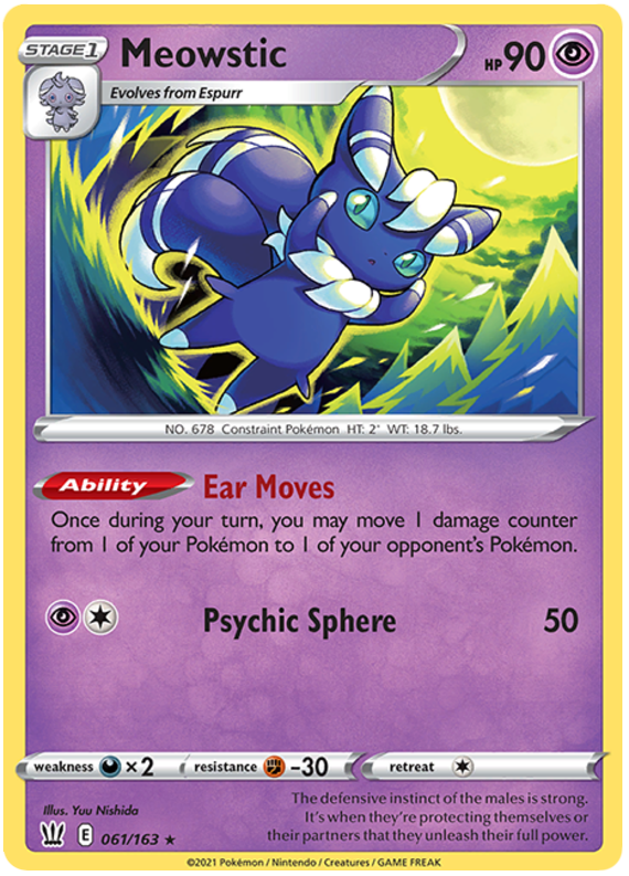 Meowstic (061/163) [Sword & Shield: Battle Styles] | Anubis Games and Hobby