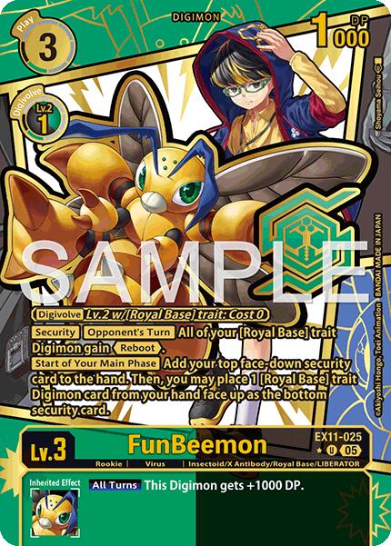 FunBeemon [EX11-025] (Rare Pull) [Dawn of Liberator] | Anubis Games and Hobby