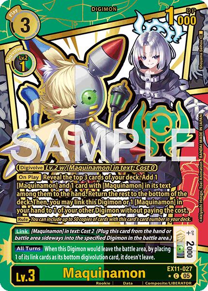 Maquinamon [EX11-027] (Rare Pull) [Dawn of Liberator] | Anubis Games and Hobby