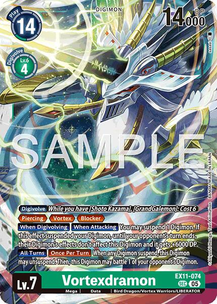 Vortexdramon [EX11-074] [Dawn of Liberator] | Anubis Games and Hobby