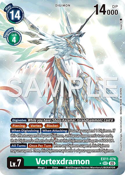 Vortexdramon [EX11-074] (Alternate Art) [Dawn of Liberator] | Anubis Games and Hobby