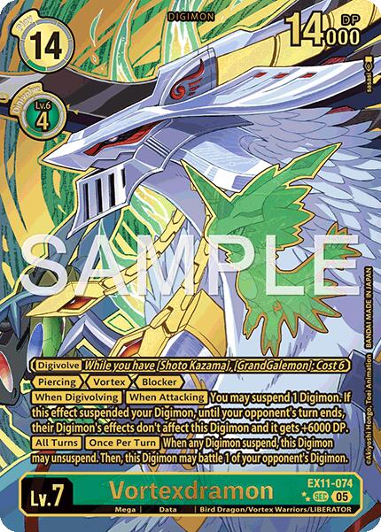 Vortexdramon [EX11-074] (Rare Pull) [Dawn of Liberator] | Anubis Games and Hobby