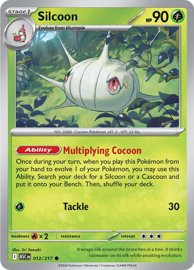 Silcoon (012/217) [Mega Evolution: Ascended Heroes] | Anubis Games and Hobby