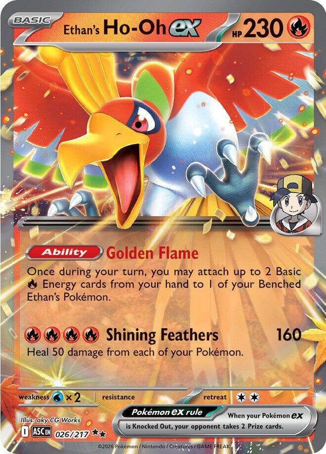 Ethan's Ho-Oh ex (026/217) [Mega Evolution: Ascended Heroes] | Anubis Games and Hobby