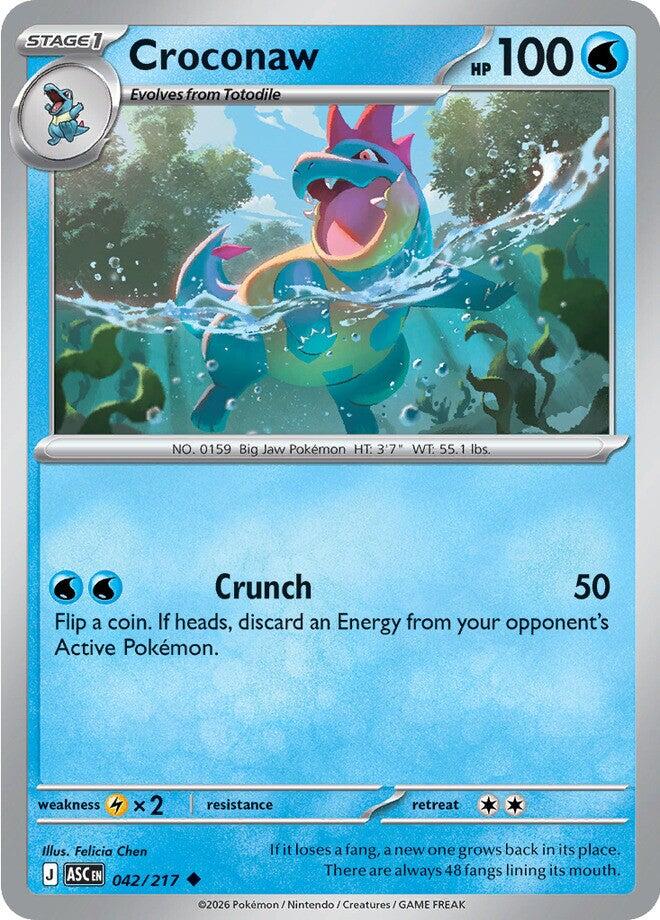 Croconaw (042/217) [Mega Evolution: Ascended Heroes] | Anubis Games and Hobby