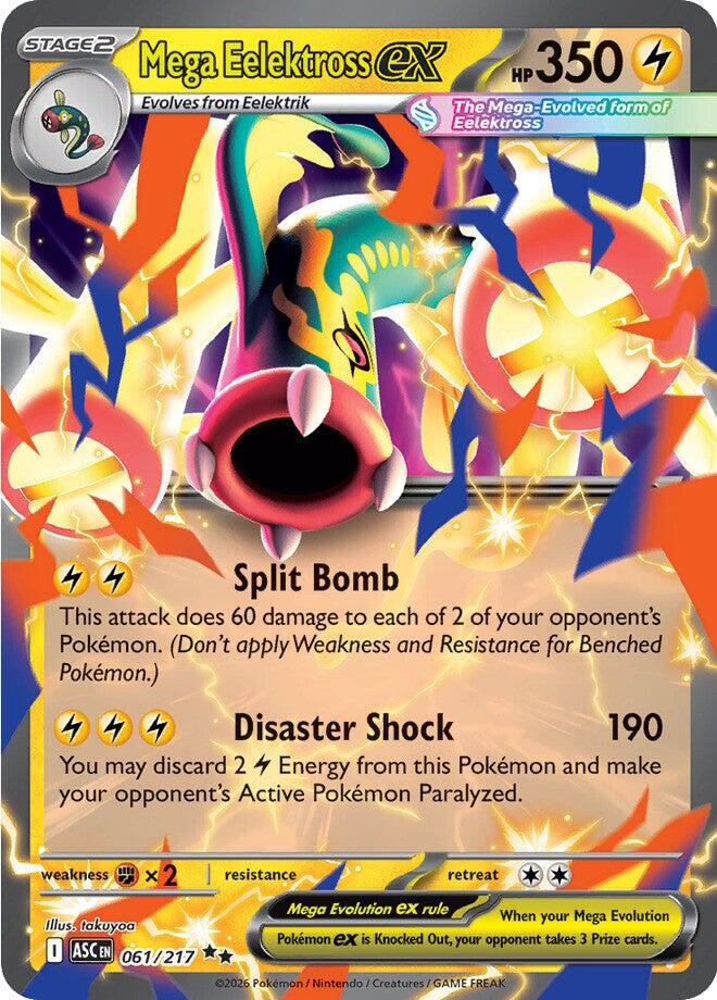 Mega Eelektross ex (061/217) [Mega Evolution: Ascended Heroes] | Anubis Games and Hobby