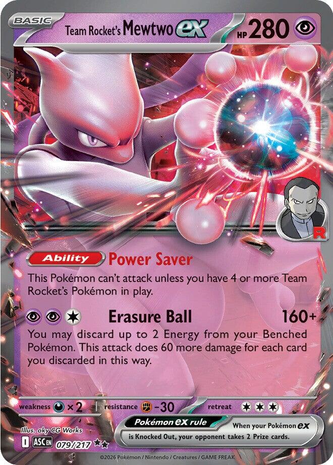 Team Rocket's Mewtwo ex (079/217) [Mega Evolution: Ascended Heroes] | Anubis Games and Hobby