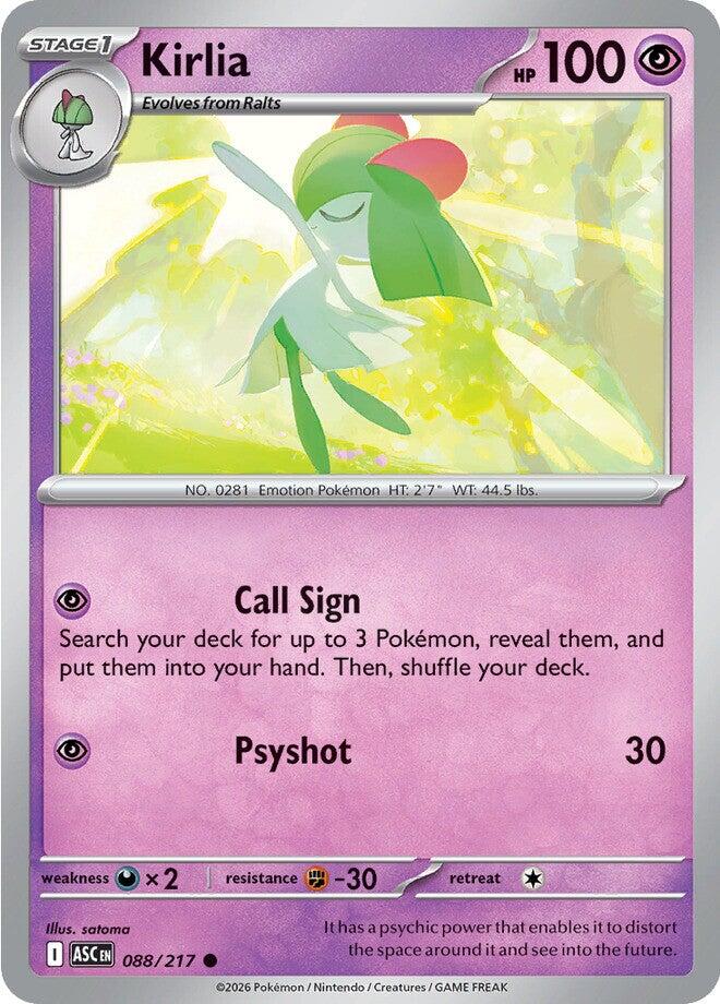 Kirlia (088/217) [Mega Evolution: Ascended Heroes] | Anubis Games and Hobby