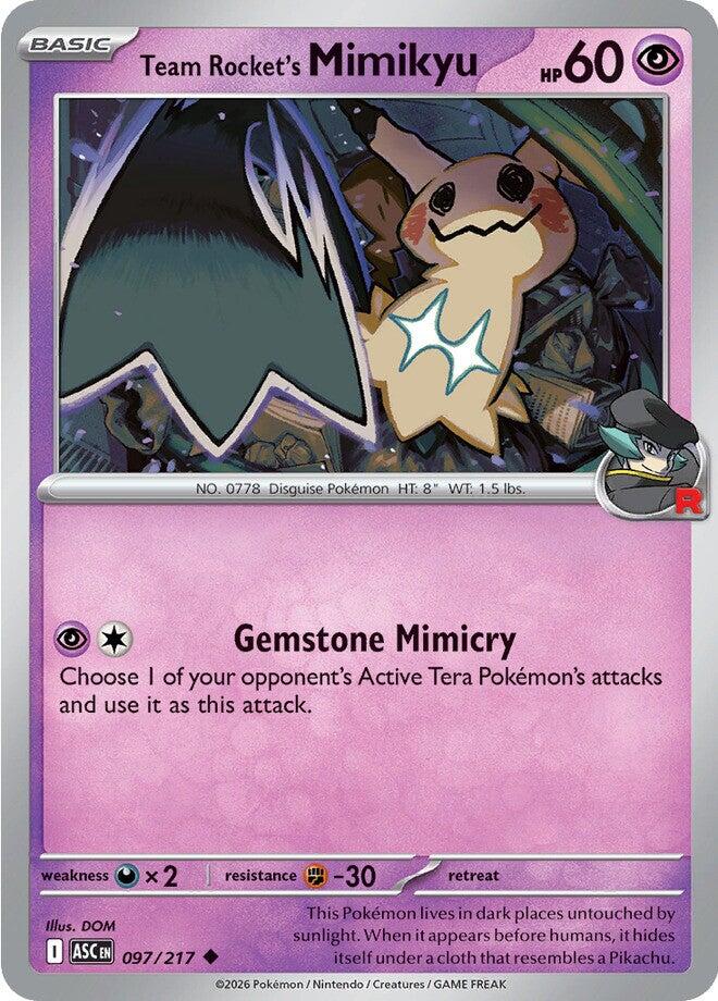 Team Rocket's Mimikyu (097/217) [Mega Evolution: Ascended Heroes] | Anubis Games and Hobby