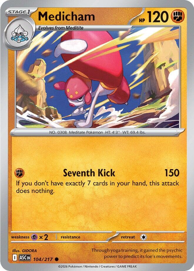 Medicham (104/217) [Mega Evolution: Ascended Heroes] | Anubis Games and Hobby