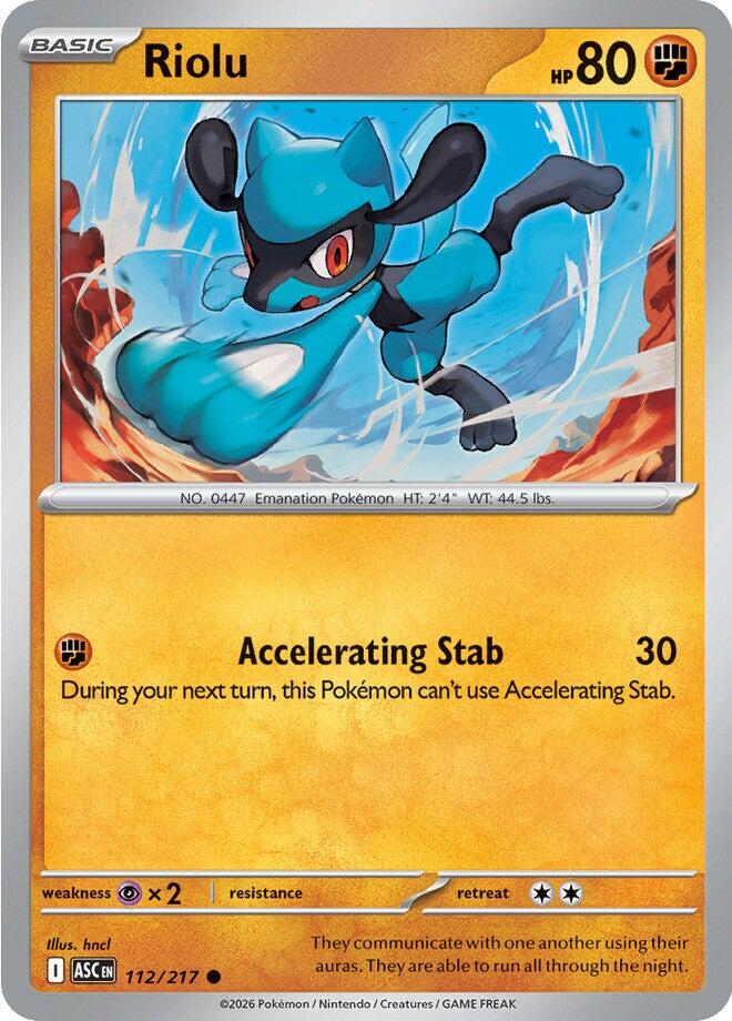 Riolu (112/217) [Mega Evolution: Ascended Heroes] | Anubis Games and Hobby