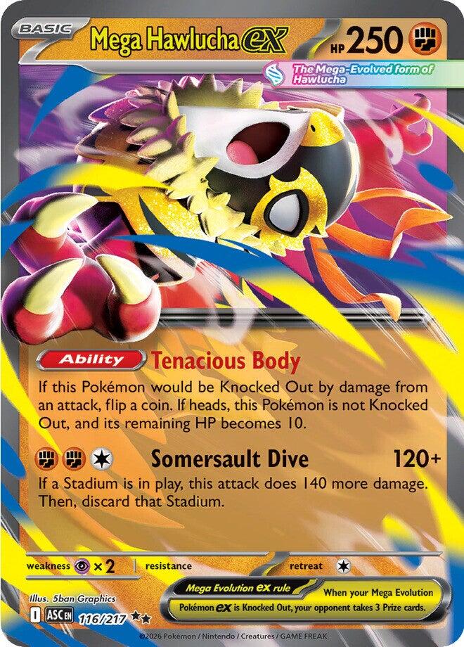 Mega Hawlucha ex (116/217) [Mega Evolution: Ascended Heroes] | Anubis Games and Hobby