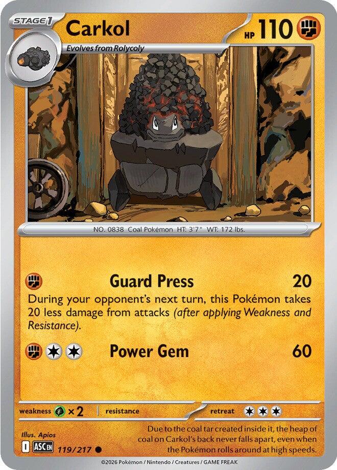 Carkol (119/217) [Mega Evolution: Ascended Heroes] | Anubis Games and Hobby