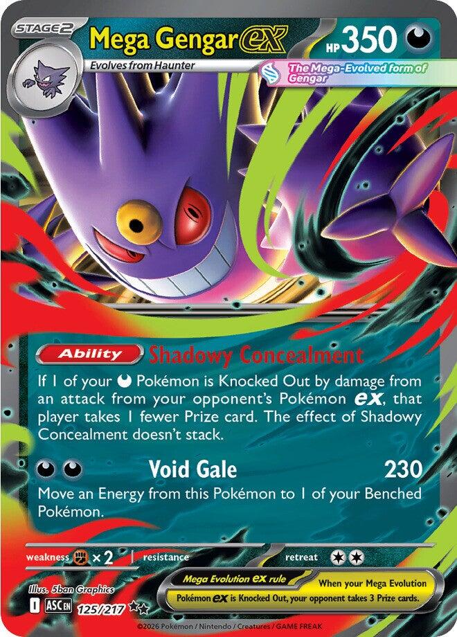 Mega Gengar ex (125/217) [Mega Evolution: Ascended Heroes] | Anubis Games and Hobby