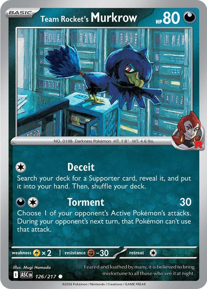 Team Rocket's Murkrow (126/217) [Mega Evolution: Ascended Heroes] | Anubis Games and Hobby