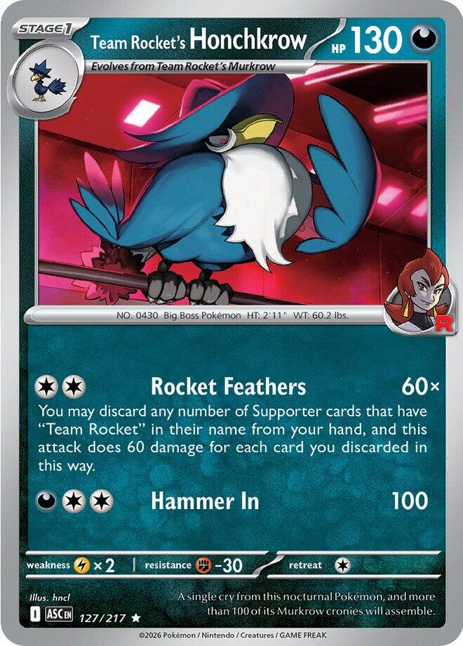 Team Rocket's Honchkrow (127/217) [Mega Evolution: Ascended Heroes] | Anubis Games and Hobby