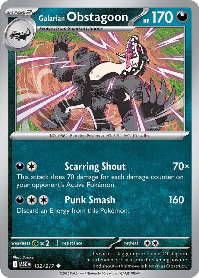 Galarian Obstagoon (132/217) [Mega Evolution: Ascended Heroes] | Anubis Games and Hobby