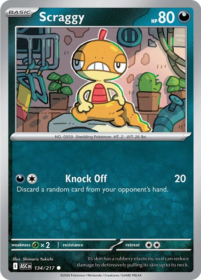 Scraggy (134/217) [Mega Evolution: Ascended Heroes] | Anubis Games and Hobby