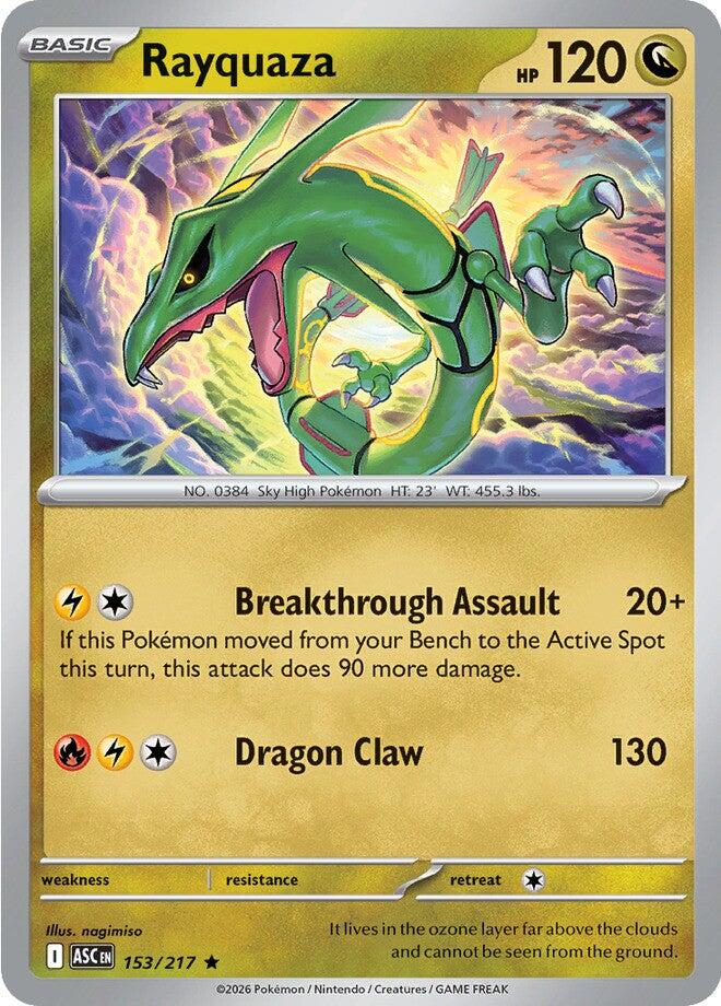Rayquaza (153/217) [Mega Evolution: Ascended Heroes] | Anubis Games and Hobby