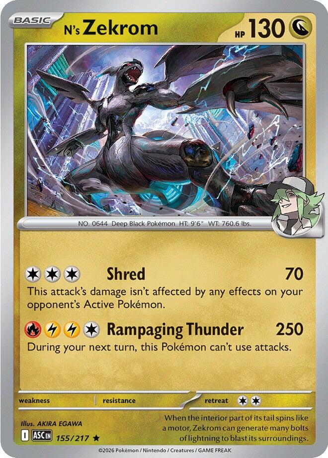 N's Zekrom (155/217) [Mega Evolution: Ascended Heroes] | Anubis Games and Hobby