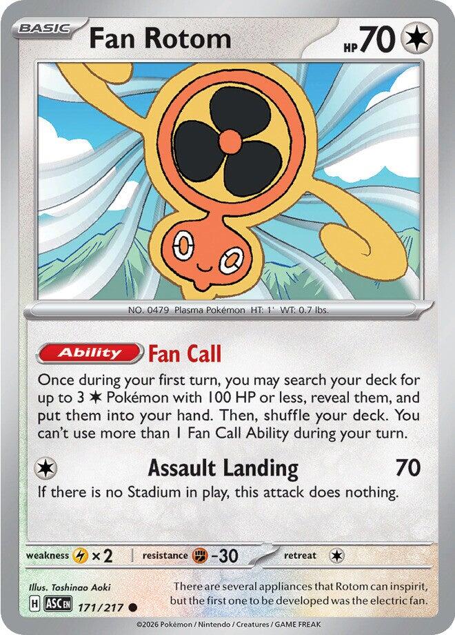 Fan Rotom (171/217) [Mega Evolution: Ascended Heroes] | Anubis Games and Hobby