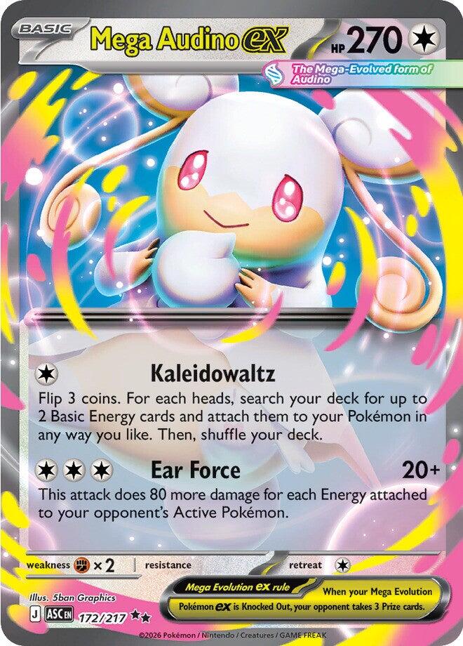 Mega Audino ex (172/217) [Mega Evolution: Ascended Heroes] | Anubis Games and Hobby