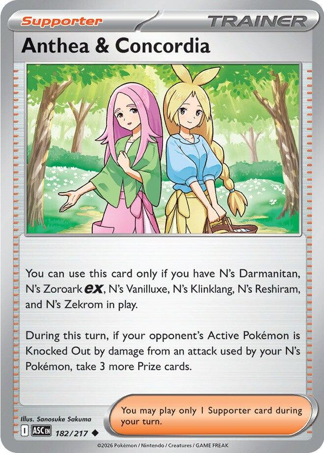 Anthea & Concordia (182/217) (Reverse Holo) [Mega Evolution: Ascended Heroes] | Anubis Games and Hobby