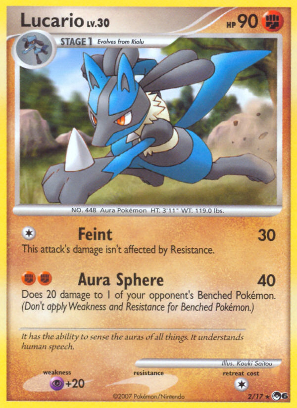 Lucario (2/17) [POP Series 6] | Anubis Games and Hobby