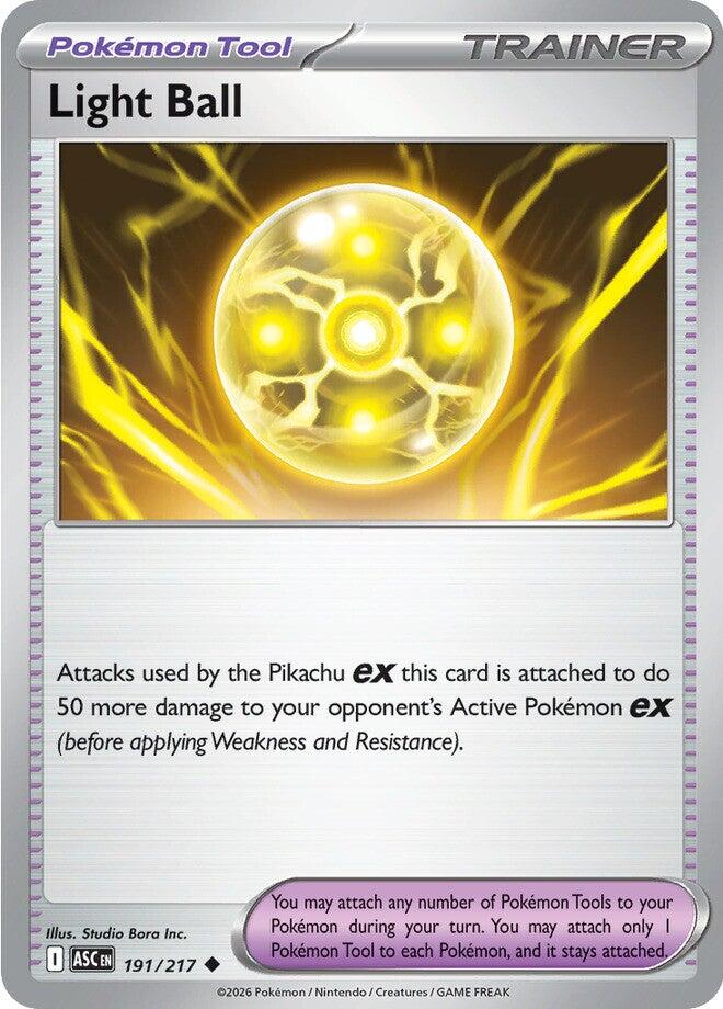 Light Ball (191/217) [Mega Evolution: Ascended Heroes] | Anubis Games and Hobby
