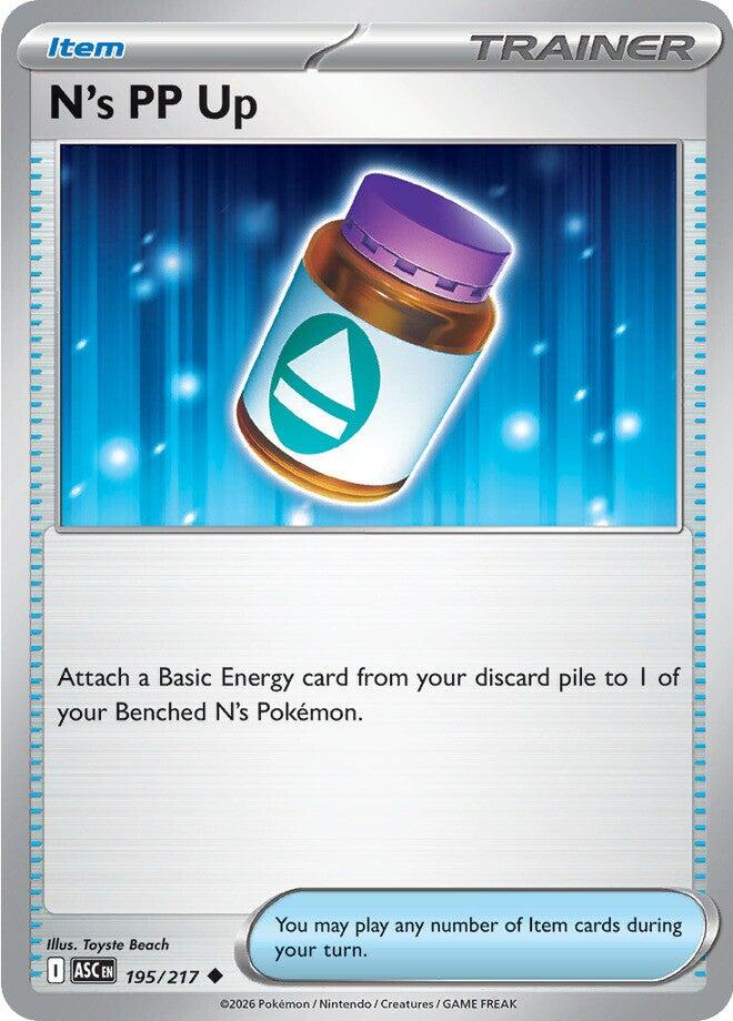 N's PP Up (195/217) [Mega Evolution: Ascended Heroes] | Anubis Games and Hobby