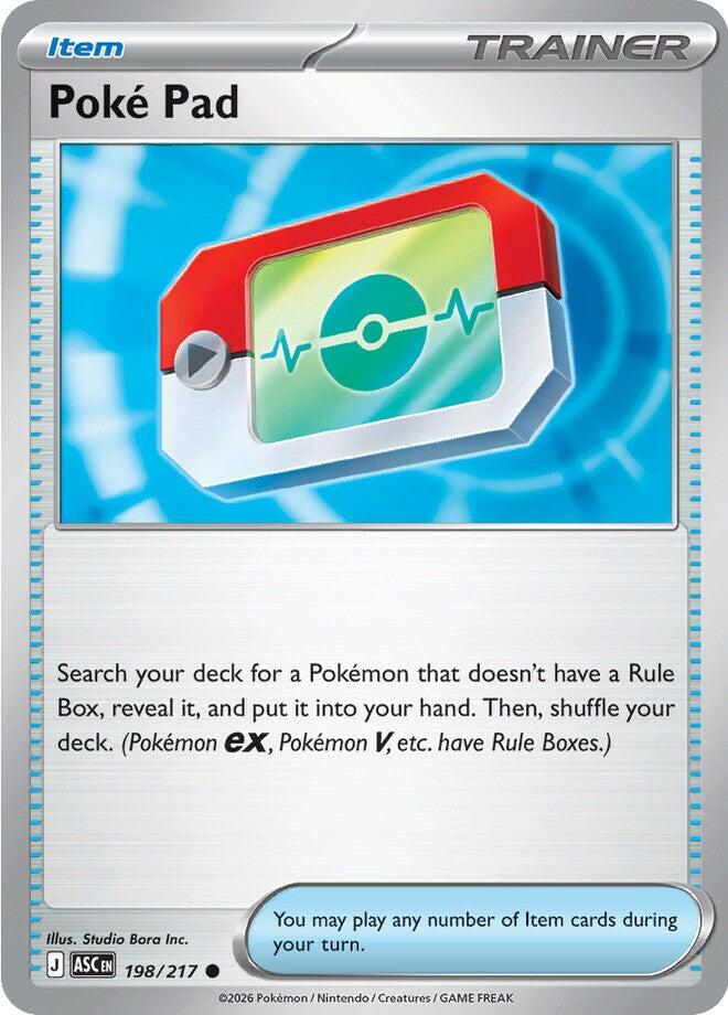 Poke Pad (198/217) (Reverse Holo) [Mega Evolution: Ascended Heroes] | Anubis Games and Hobby