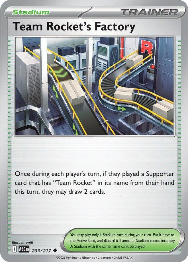 Team Rocket's Factory (203/217) [Mega Evolution: Ascended Heroes] | Anubis Games and Hobby