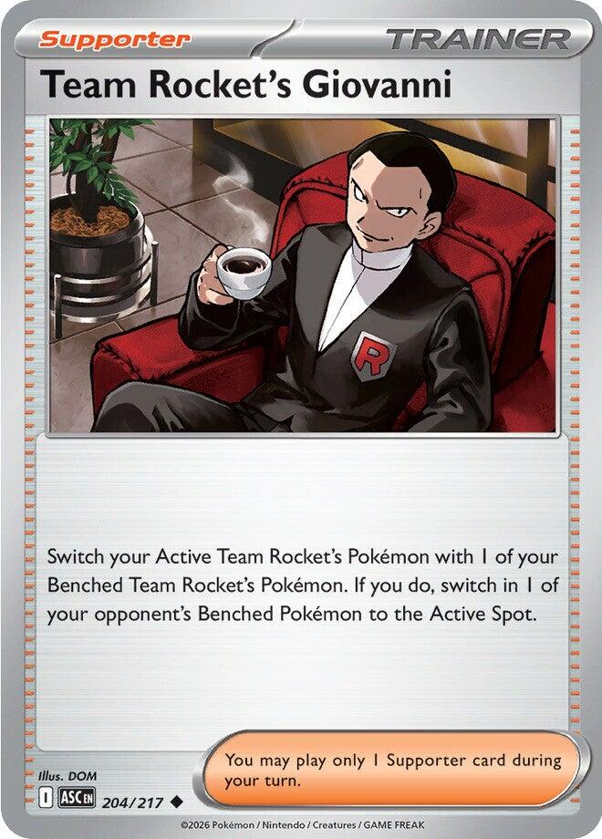 Team Rocket's Giovanni (204/217) [Mega Evolution: Ascended Heroes] | Anubis Games and Hobby