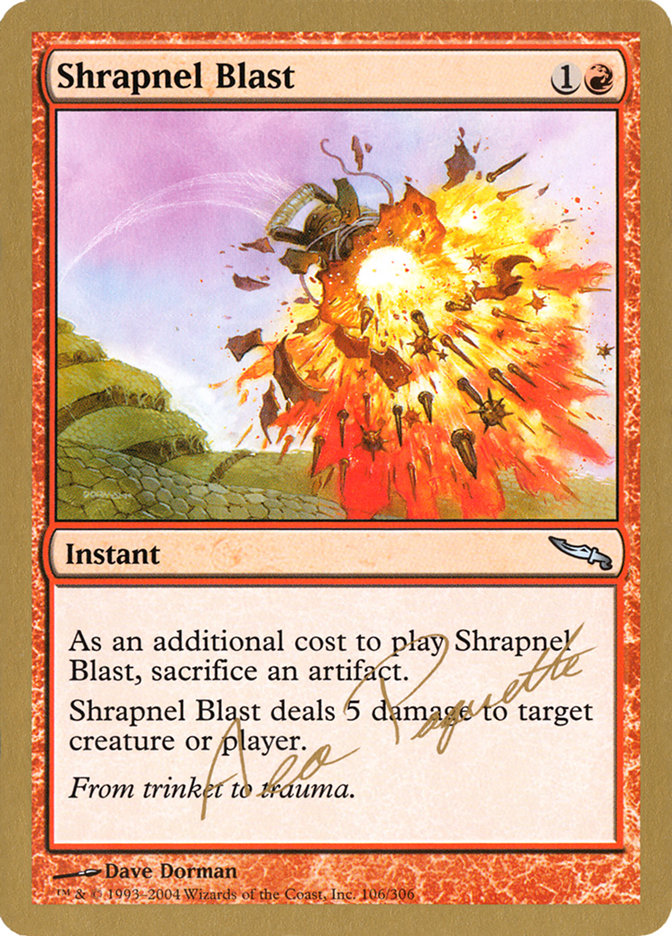 Shrapnel Blast (Aeo Paquette) [World Championship Decks 2004] | Anubis Games and Hobby