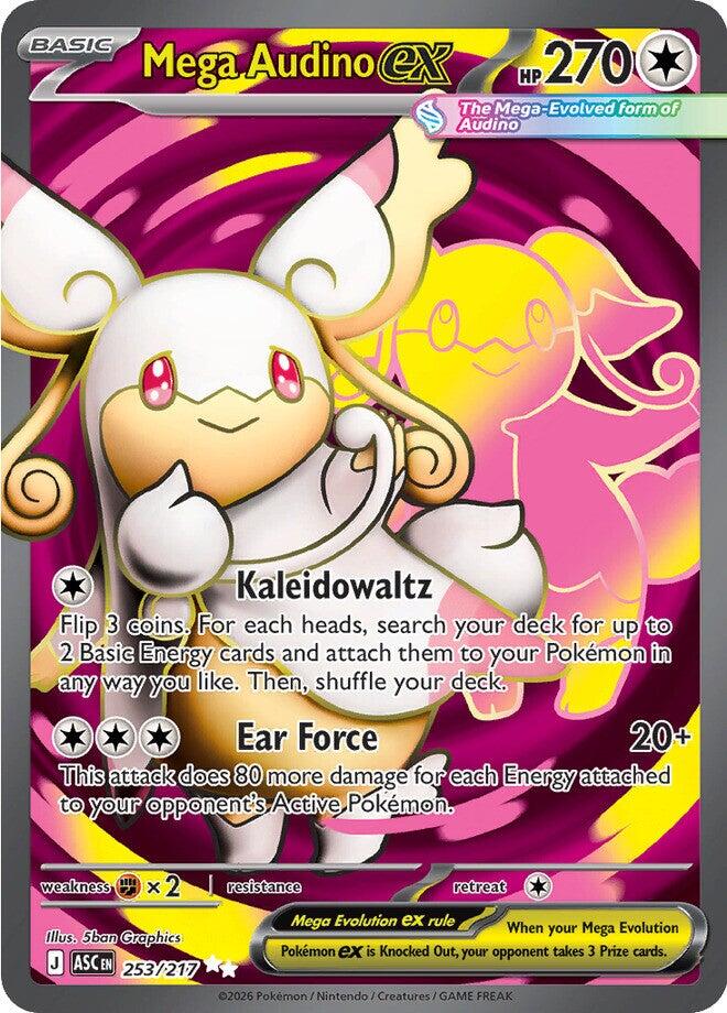 Mega Audino ex (253/217) [Mega Evolution: Ascended Heroes] | Anubis Games and Hobby