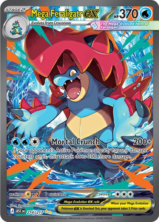 Mega Feraligatr ex (274/217) [Mega Evolution: Ascended Heroes] | Anubis Games and Hobby