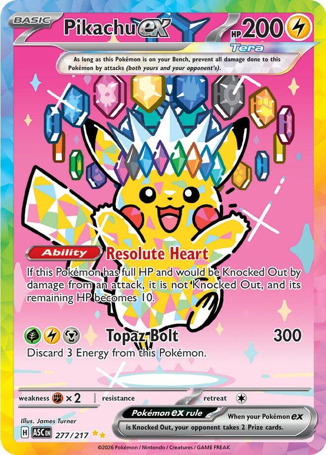 Pikachu ex (277/217) [Mega Evolution: Ascended Heroes] | Anubis Games and Hobby