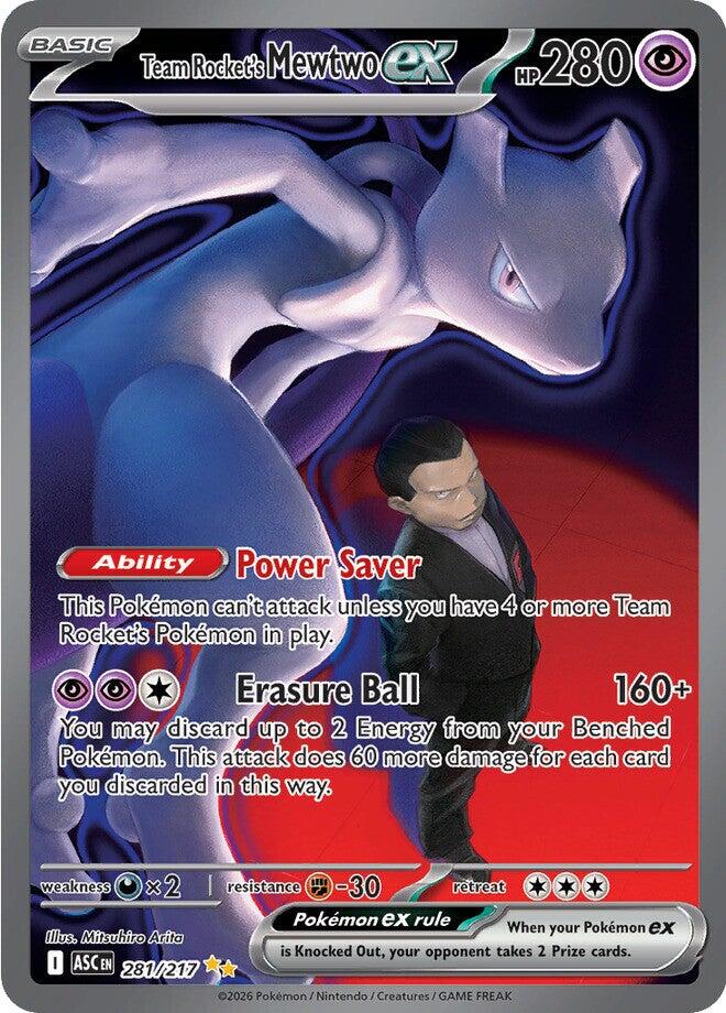 Team Rocket's Mewtwo ex (281/217) [Mega Evolution: Ascended Heroes] | Anubis Games and Hobby