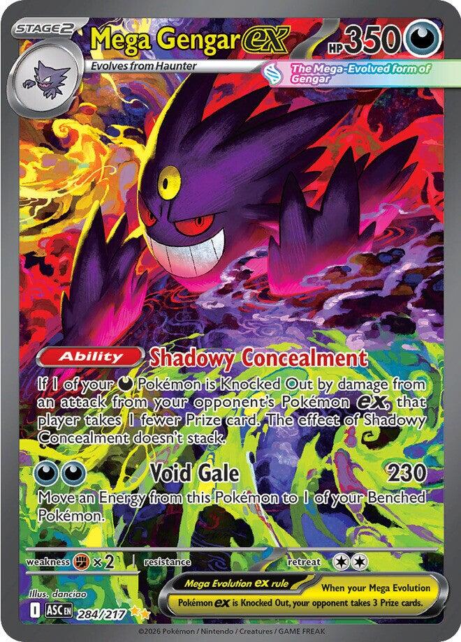 Mega Gengar ex (284/217) [Mega Evolution: Ascended Heroes] | Anubis Games and Hobby